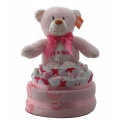 Nappy Cake Bear Pink